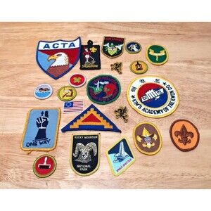 Junk Drawer Lot of 22 l Misc Patches Vintage BSA Boy Scouts WW2 Army Natn'l Park